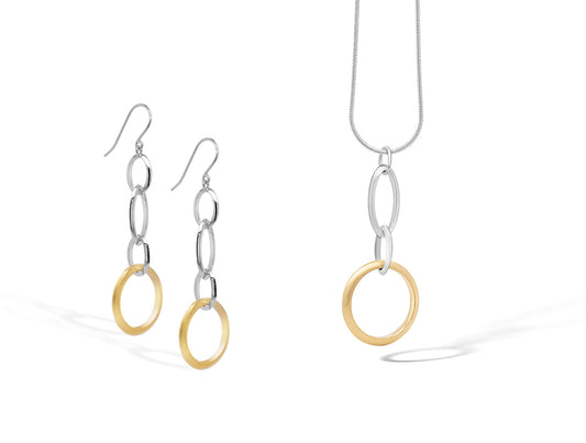 Sterling silver jewelry set by Joryel Vera, style SET587