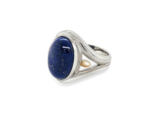 Lapis Lazuli ring in sterling silver by Joryel Vera, style R6106