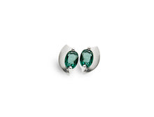 Load image into Gallery viewer, Amethyst and Blue Topaz earrings in sterling silver by Joryel Vera, style E9298 - view 3