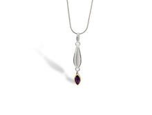 Load image into Gallery viewer, Amethyst and Blue Topaz pendant in sterling silver by Joryel Vera, style P7339 - view 2