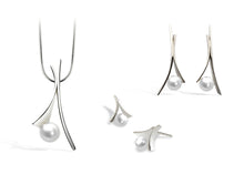 Load image into Gallery viewer, Pearl jewelry set in sterling silver by Joryel Vera