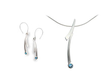 Load image into Gallery viewer, Blue Topaz and Iolite jewelry set in sterling silver by Joryel Vera - view 2