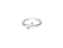 Load image into Gallery viewer, Blue Sapphire and Diamond ring in sterling silver by Joryel Vera, style R3466 - view 2