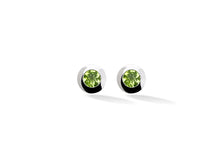 Load image into Gallery viewer, Peridot and London Blue Topaz earrings in sterling silver by Joryel Vera, style E4404