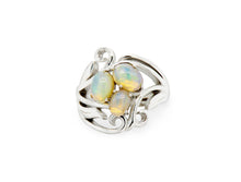 Load image into Gallery viewer, Opal ring in sterling silver by Joryel Vera, style R7261 - view 2