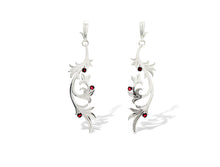 Load image into Gallery viewer, Garnet and Iolite earrings in sterling silver by Joryel Vera, style E9305 - view 2