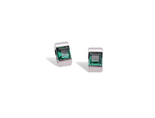 Load image into Gallery viewer, Blue Topaz and Green Quartz earrings in sterling silver by Joryel Vera, style E4086 - view 2