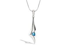 Load image into Gallery viewer, Amethyst and Blue Topaz pendant in sterling silver by Joryel Vera, style P7327