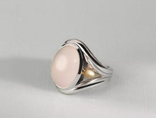 Load image into Gallery viewer, Rose Quartz ring in sterling silver by Joryel Vera, style R6106 - view 2