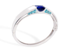 Load image into Gallery viewer, Blue Topaz and Green Quartz bracelet in sterling silver by Joryel Vera, style B2028