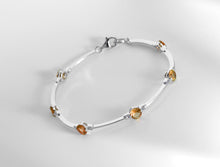 Load image into Gallery viewer, Amethyst and Blue Topaz bracelet in sterling silver by Joryel Vera, style B1111 - view 7