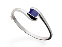 Load image into Gallery viewer, Amethyst and Blue Topaz bracelet in sterling silver by Joryel Vera, style B1740 - view 3