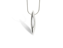 Load image into Gallery viewer, Black Onyx and White Agate pendant in sterling silver by Joryel Vera, style P4330 - view 2
