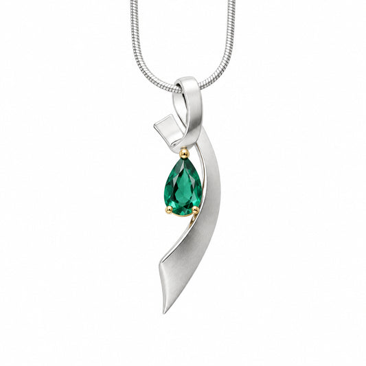 Amethyst and Blue Topaz pendant in sterling silver by Joryel Vera, style P7321