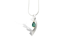Load image into Gallery viewer, Amethyst and Blue Topaz pendant in sterling silver by Joryel Vera, style P7321