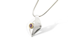 Load image into Gallery viewer, Amethyst and Blue Topaz pendant in sterling silver by Joryel Vera, style P7318 - view 2