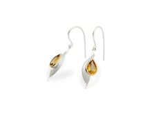 Load image into Gallery viewer, Citrine and Green Amethyst earrings in sterling silver by Joryel Vera, style E9285 - view 5