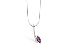 Load image into Gallery viewer, Amethyst and Garnet pendant in sterling silver by Joryel Vera, style P7592