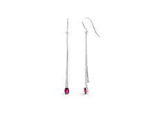 Load image into Gallery viewer, Rhodolite Garnet and Garnet earrings in sterling silver by Joryel Vera, style E9863 - view 2