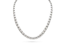 Load image into Gallery viewer, Blue Topaz and Garnet necklace in sterling silver by Joryel Vera, style N3350 - view 5