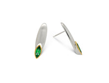 Load image into Gallery viewer, Blue Topaz and Green Quartz earrings in sterling silver by Joryel Vera, style E5978 - view 2