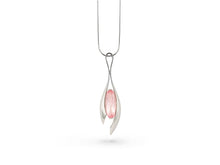 Load image into Gallery viewer, Rose Quartz and Sky Blue Topaz pendant in sterling silver by Joryel Vera, style P7601