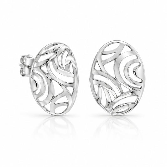 Sterling silver earrings by Joryel Vera, style E21409 - view 2