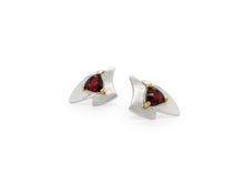 Load image into Gallery viewer, Amethyst and Blue Topaz earrings in sterling silver by Joryel Vera, style E7823 - view 2