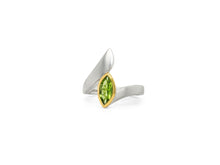 Load image into Gallery viewer, Blue Topaz and Garnet ring in sterling silver by Joryel Vera, style R5832