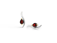 Load image into Gallery viewer, Amethyst and Blue Topaz earrings in sterling silver by Joryel Vera, style E9287 - view 5