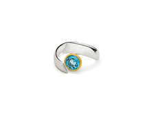 Load image into Gallery viewer, Amethyst and Blue Topaz ring in sterling silver by Joryel Vera, style R6980 - view 6