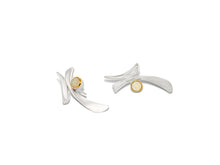 Load image into Gallery viewer, Amethyst and Blue Topaz earrings in sterling silver by Joryel Vera, style E7369 - view 5