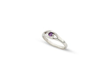 Load image into Gallery viewer, Blue Topaz and Emerald ring in sterling silver by Joryel Vera, style R3730 - view 2