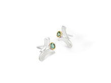 Load image into Gallery viewer, Amethyst and Blue Topaz earrings in sterling silver by Joryel Vera, style E7370 - view 2