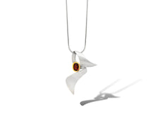 Load image into Gallery viewer, Amethyst and Blue Topaz pendant in sterling silver by Joryel Vera, style P5226