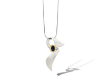 Load image into Gallery viewer, Amethyst and Blue Topaz pendant in sterling silver by Joryel Vera, style P5226 - view 3