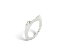 Load image into Gallery viewer, Peridot and White Topaz ring in sterling silver by Joryel Vera, style R3990