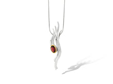 Load image into Gallery viewer, Amethyst and Blue Topaz pendant in sterling silver by Joryel Vera, style P6115 - view 2