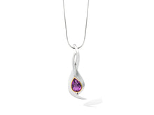 Load image into Gallery viewer, Amethyst and Citrine pendant in sterling silver by Joryel Vera, style P6546 - view 5