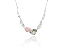 Load image into Gallery viewer, Amethyst and Blue Topaz necklace in sterling silver by Joryel Vera, style N3327 - view 3