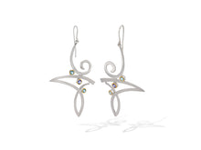 Load image into Gallery viewer, Blue Topaz and Iolite earrings in sterling silver by Joryel Vera, style E9849 - view 4