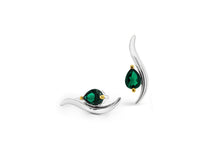 Load image into Gallery viewer, Amethyst and Blue Topaz earrings in sterling silver by Joryel Vera, style E9287 - view 6