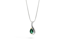Load image into Gallery viewer, London Blue Topaz and Blue Topaz pendant in sterling silver by Joryel Vera, style P7310 - view 5