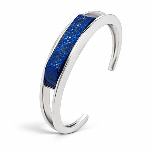 Lapis Lazuli bracelet in sterling silver by Joryel Vera, style B1969 - view 2