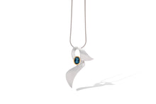 Load image into Gallery viewer, Amethyst and Blue Topaz pendant in sterling silver by Joryel Vera, style P5226 - view 4