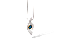 Load image into Gallery viewer, Amethyst and Blue Topaz pendant in sterling silver by Joryel Vera, style P7342