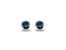 Load image into Gallery viewer, Amethyst and Blue Topaz earrings in sterling silver by Joryel Vera, style E4110 - view 2