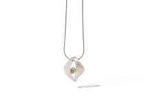 Load image into Gallery viewer, Amethyst and Blue Topaz pendant in sterling silver by Joryel Vera, style P7318 - view 6