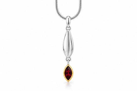 Amethyst and Blue Topaz pendant in sterling silver by Joryel Vera, style P7339 - view 3