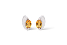 Load image into Gallery viewer, Amethyst and Blue Topaz earrings in sterling silver by Joryel Vera, style E9298 - view 8